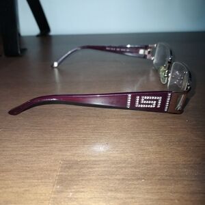Versace Burgundy Womens Reading Glasses